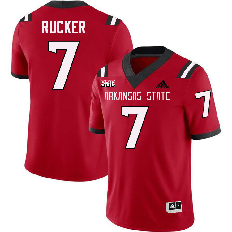 Corey Rucker Arkansas State Jersey,Arkansas State Red Wolves Football Uniforms,Jersey-Red